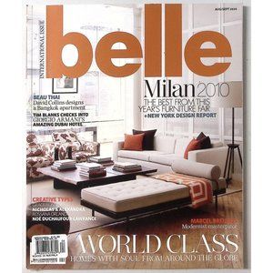 BELLE AUSTRALIA INTERNATIONAL ISSUE MILAN 2010 AUG/SEPT MAGAZINE Z2411